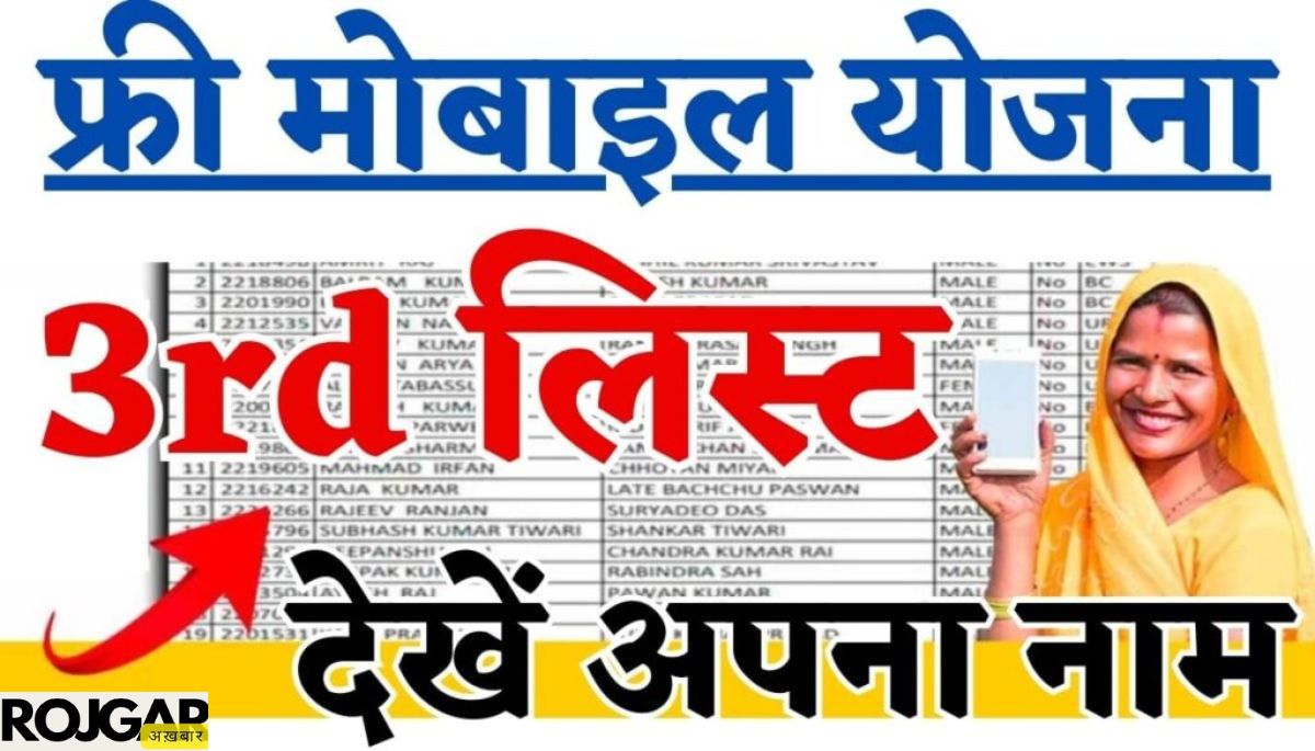 Rajasthan Free Mobile Yojana 3rd